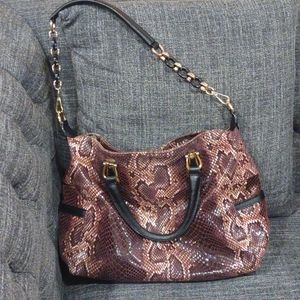 Snakeskin style purse